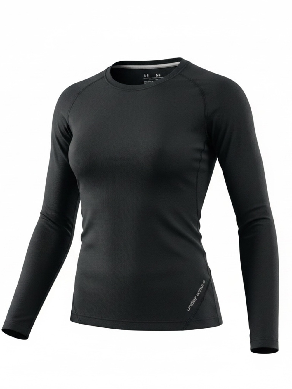 Under Armour Black Long-Sleeve Athletic Crew Top